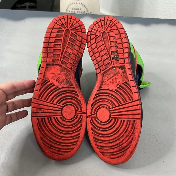 309432-081 Nike Dunk High Bling Pack 2006 VTG Black Green Purple M7 W8.5 - Picture 9 of 9